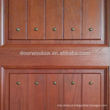 Portas de painel decorativo interior de madeira de carvalho vermelho